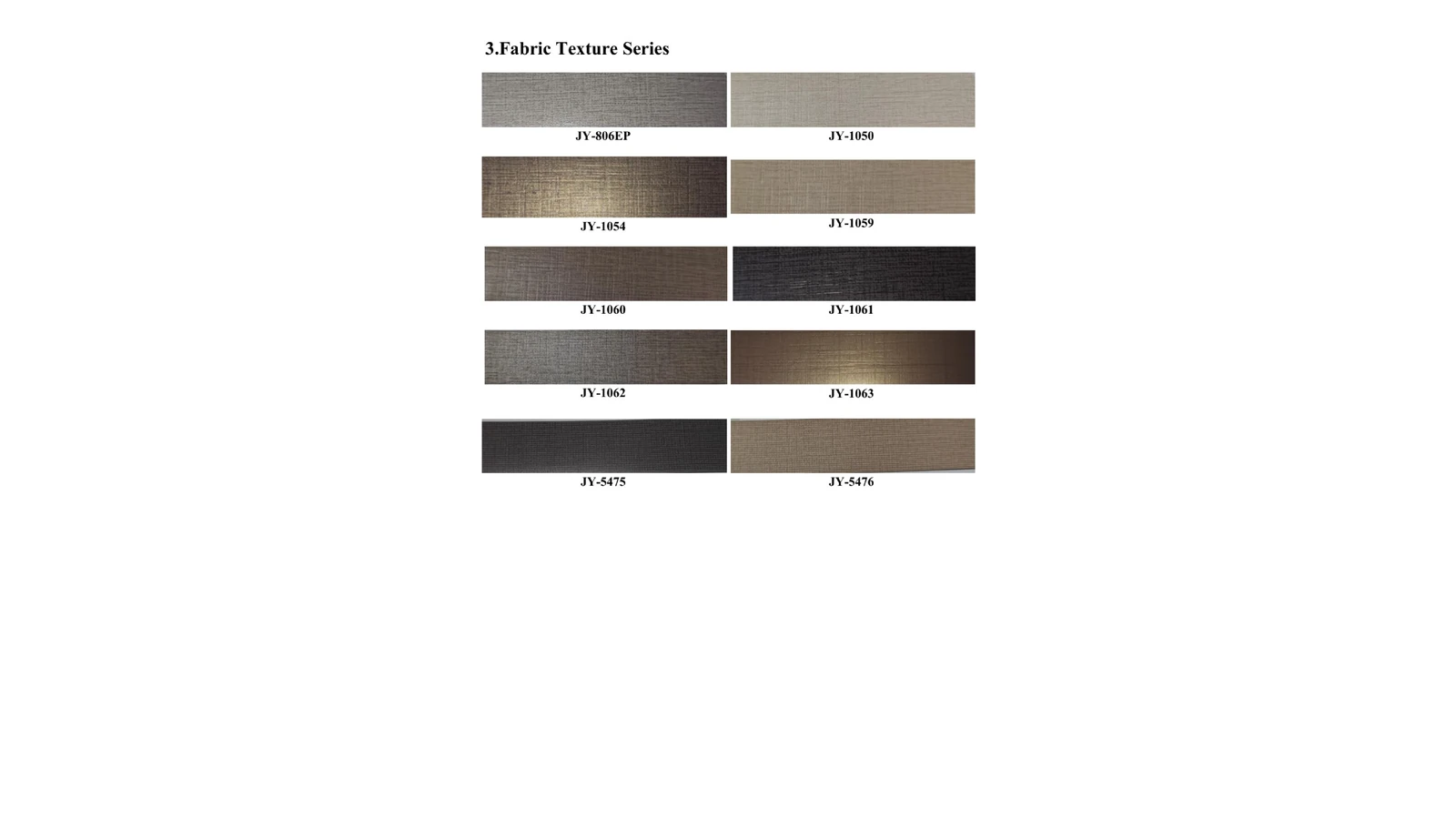 Fabric Texture PVC Edge Banding catalog reference