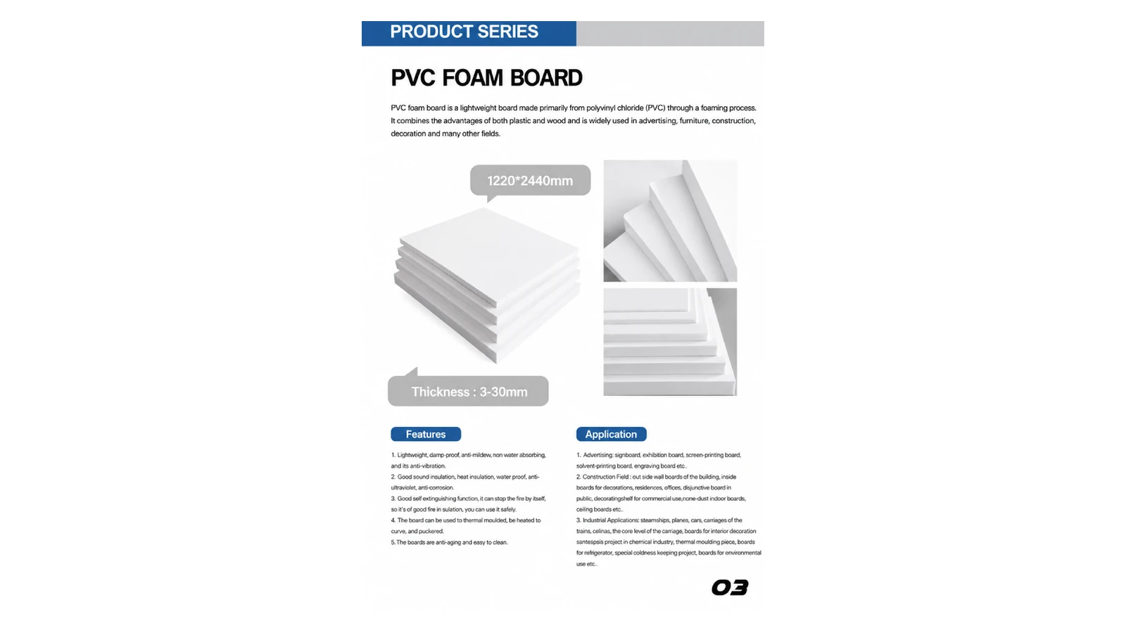 Free Foam PVC levha catalog reference