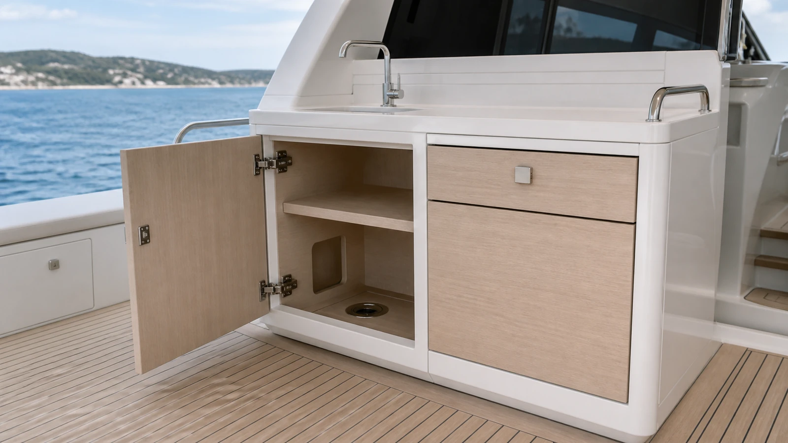 PVDF WPC Marine Cabinet System board construction details